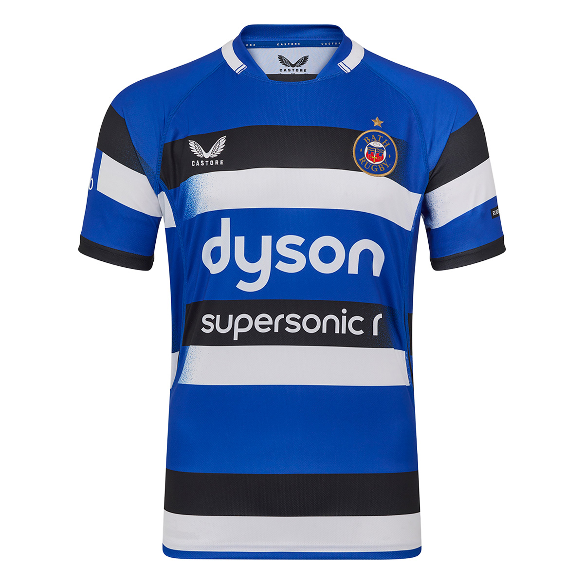 Bath Mens Home Rugby Shirt 25/26 Multi - Front Bath Mens Home Rugby Shirt 25/26 Multi - Front
