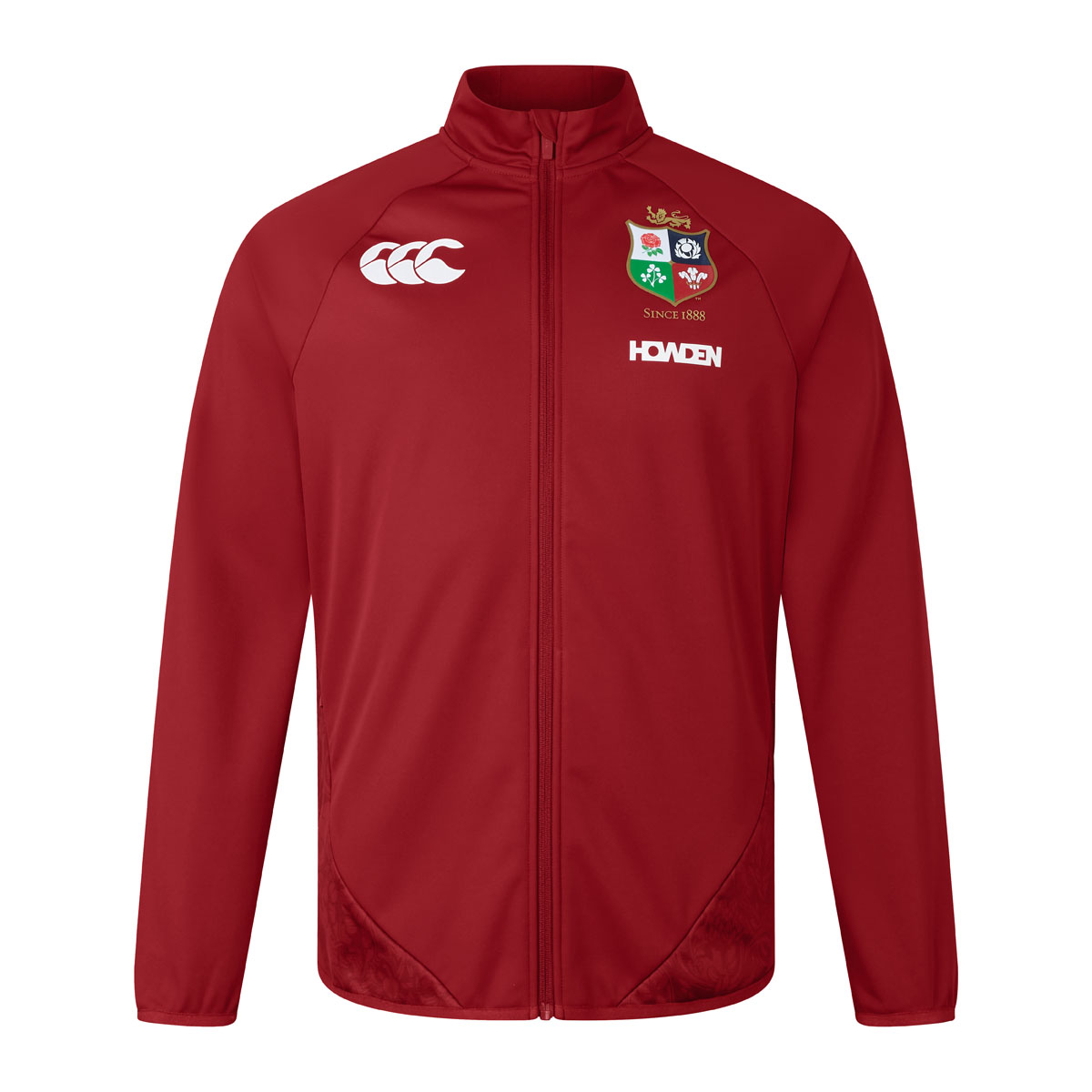 British and Irish Lions Mens Anthem Jacket Red - Front British and Irish Lions Mens Anthem Jacket Red - Front