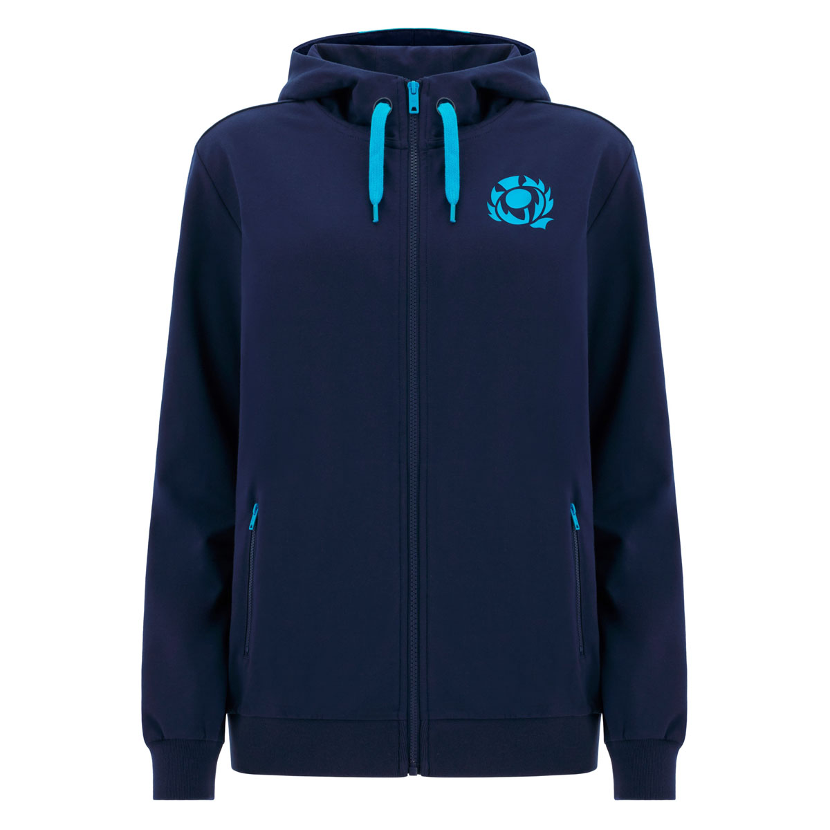 Scotland Womens Leisure Hoodie 25/26 Navy - Front Scotland Womens Leisure Hoodie 25/26 Navy - Front