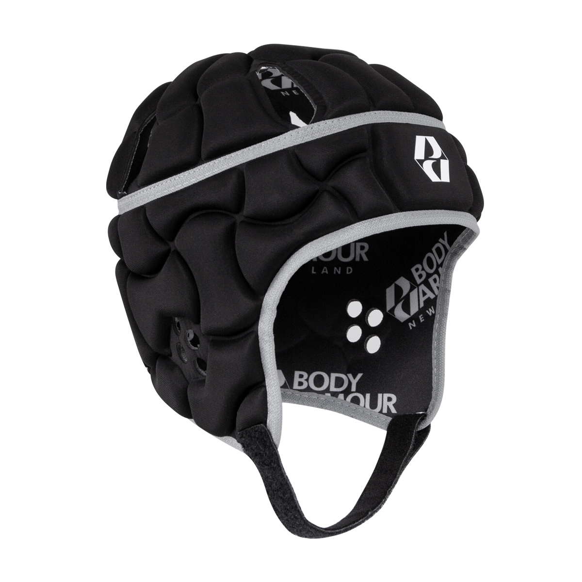 Body Armour Club Headguard Black - Front Body Armour Club Headguard Black - Front