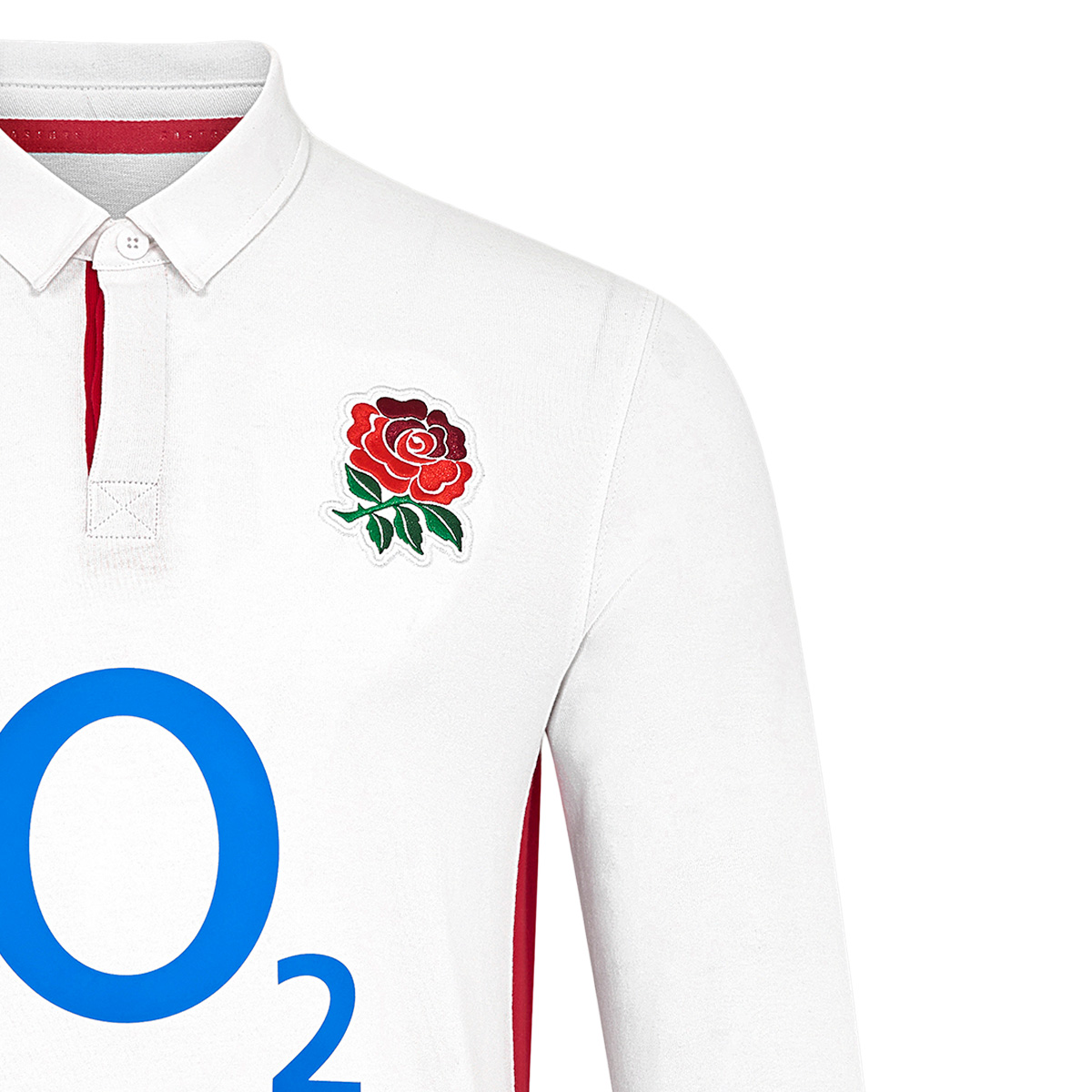 Red Roses Womens Home Classic Rugby Shirt 25/26 - Long Sleeve White Red Roses Womens Home Classic Rugby Shirt 25/26 - Long Sleeve White