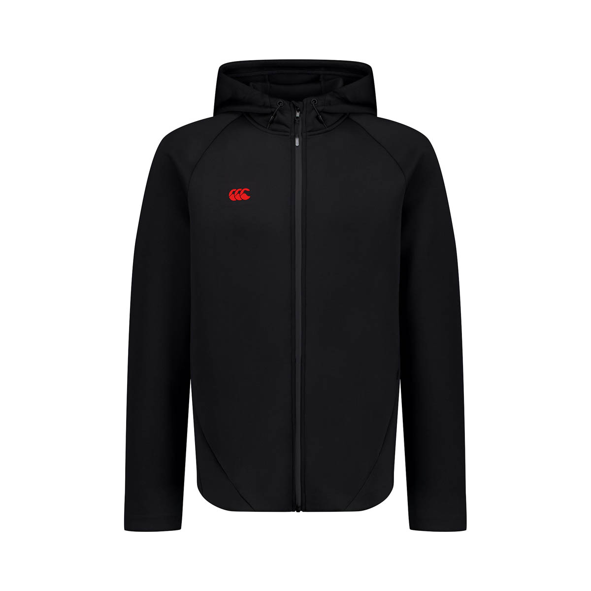 Canterbury Mens Everest Full Zip Hoodie Black - Front Canterbury Mens Everest Full Zip Hoodie Black - Front