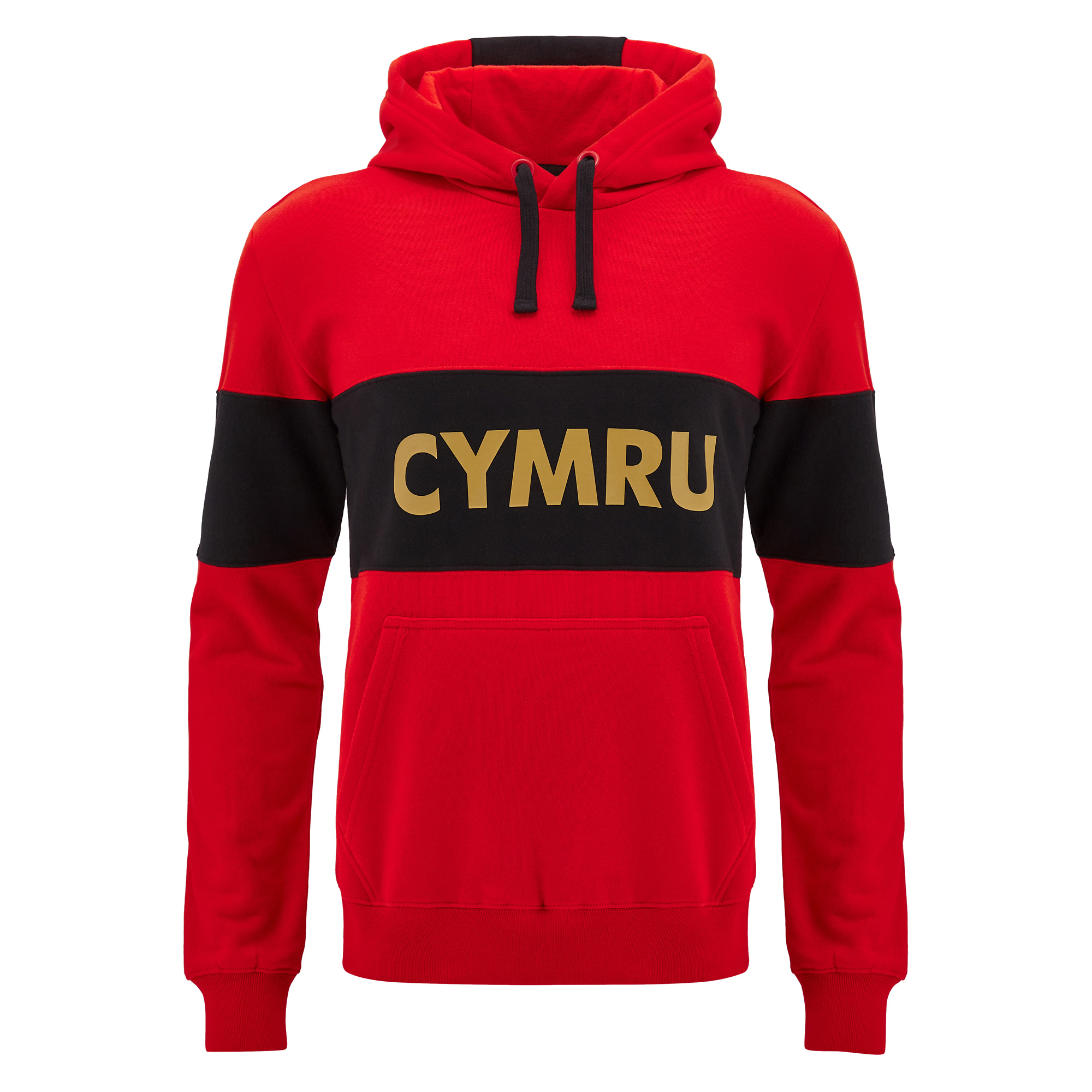 Wales Mens Travel Leisure Hoodie - Red 2025 - Front Wales Mens Travel Leisure Hoodie - Red 2025 - Front