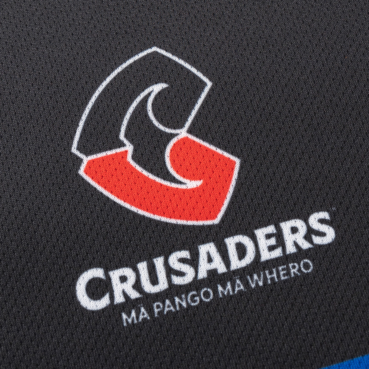 Crusaders Mens Pro Warm up T-Shirt Black 2025 - Crusaders Logo