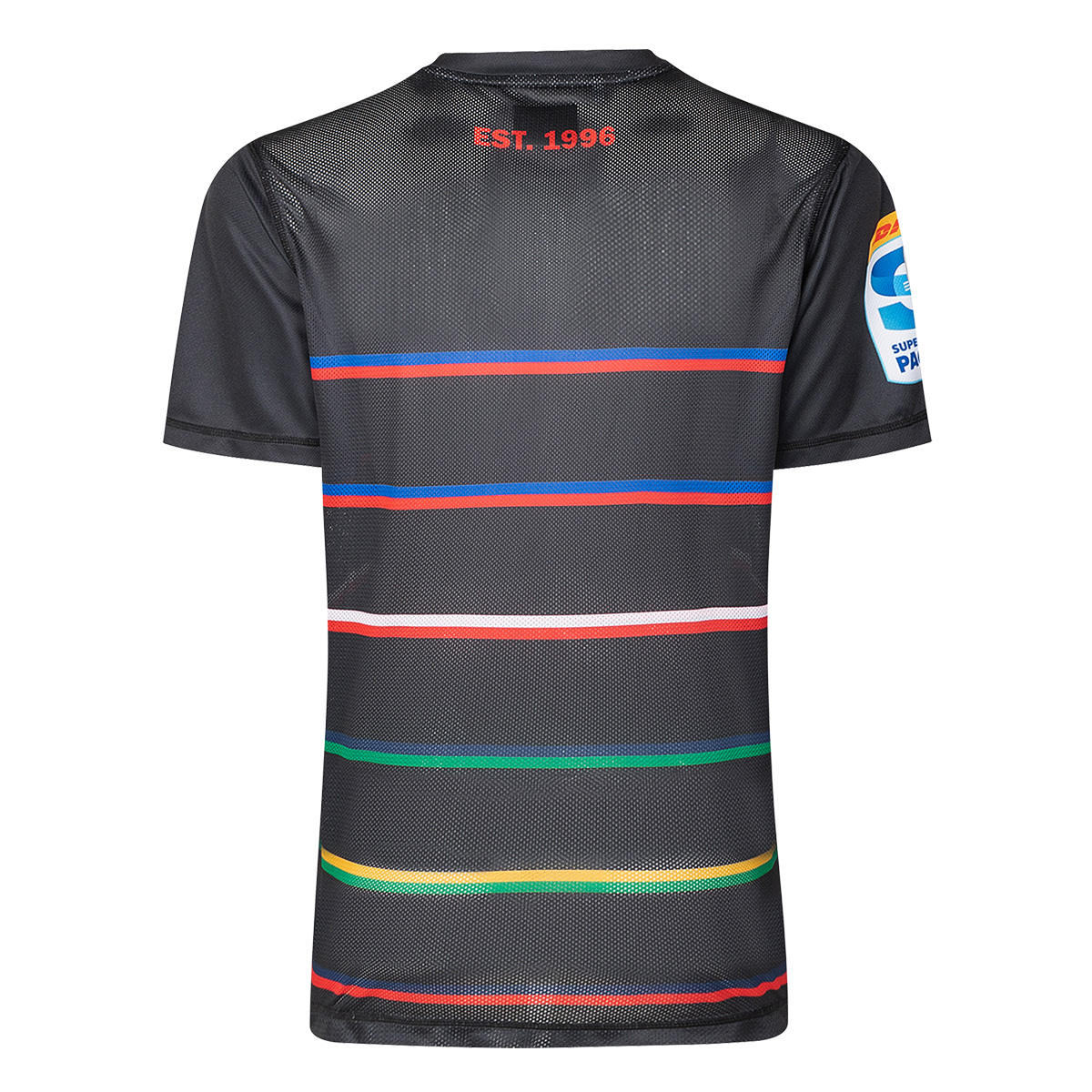 Crusaders Mens Pro Warm up T-Shirt Black 2025 - Back