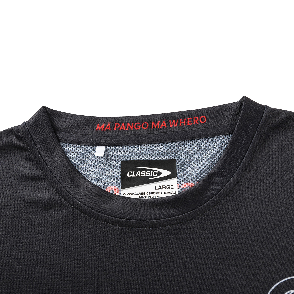 Crusaders Mens Pro Warm up T-Shirt Black 2025 - Collar