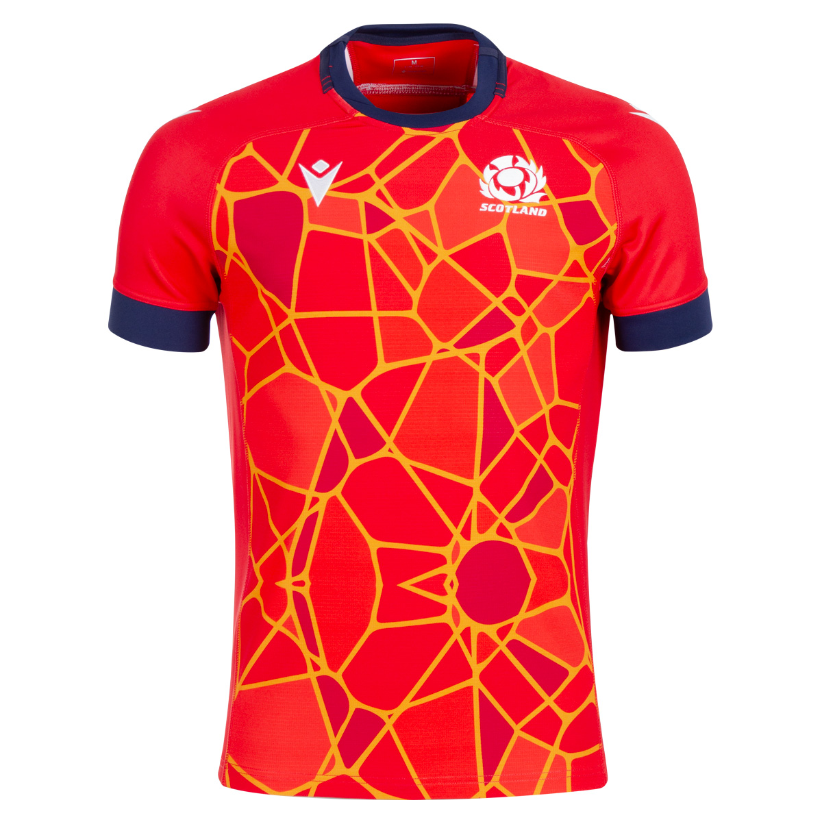 Scotland Mens Rugby Training Jersey - Red - 2025 Front Scotland Mens Rugby Training Jersey - Red - 2025 Front