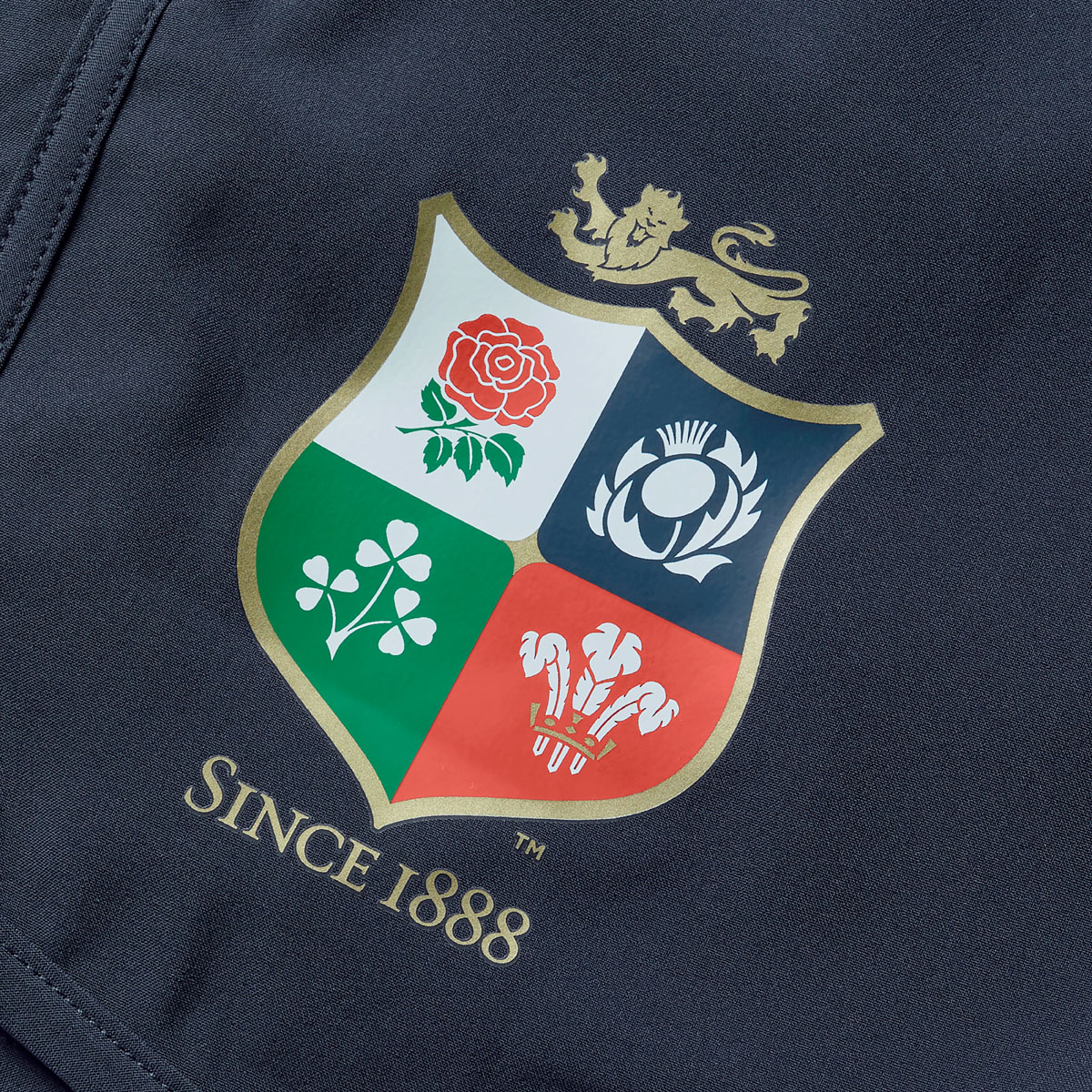 British and Irish Lions Womens Gym Shorts - Navy - Lions Logo