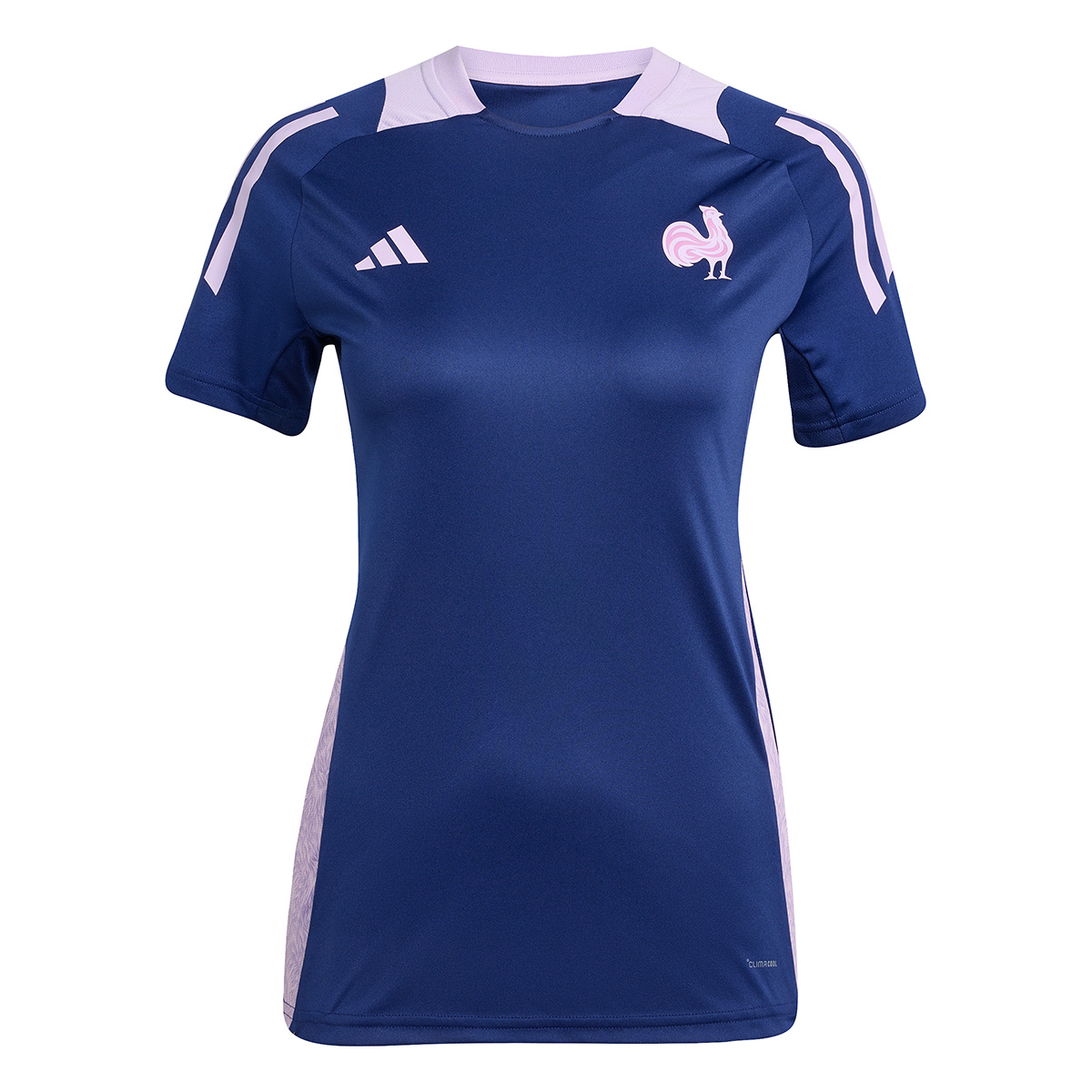 France Womens Performance Tee 25/26 Blue - Front France Womens Performance Tee 25/26 Blue - Front