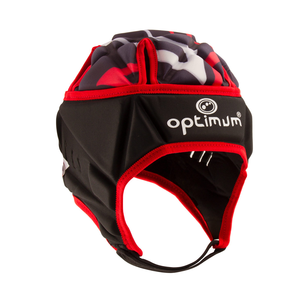 Optimum Kids Razor Headguard Black and Red - Front