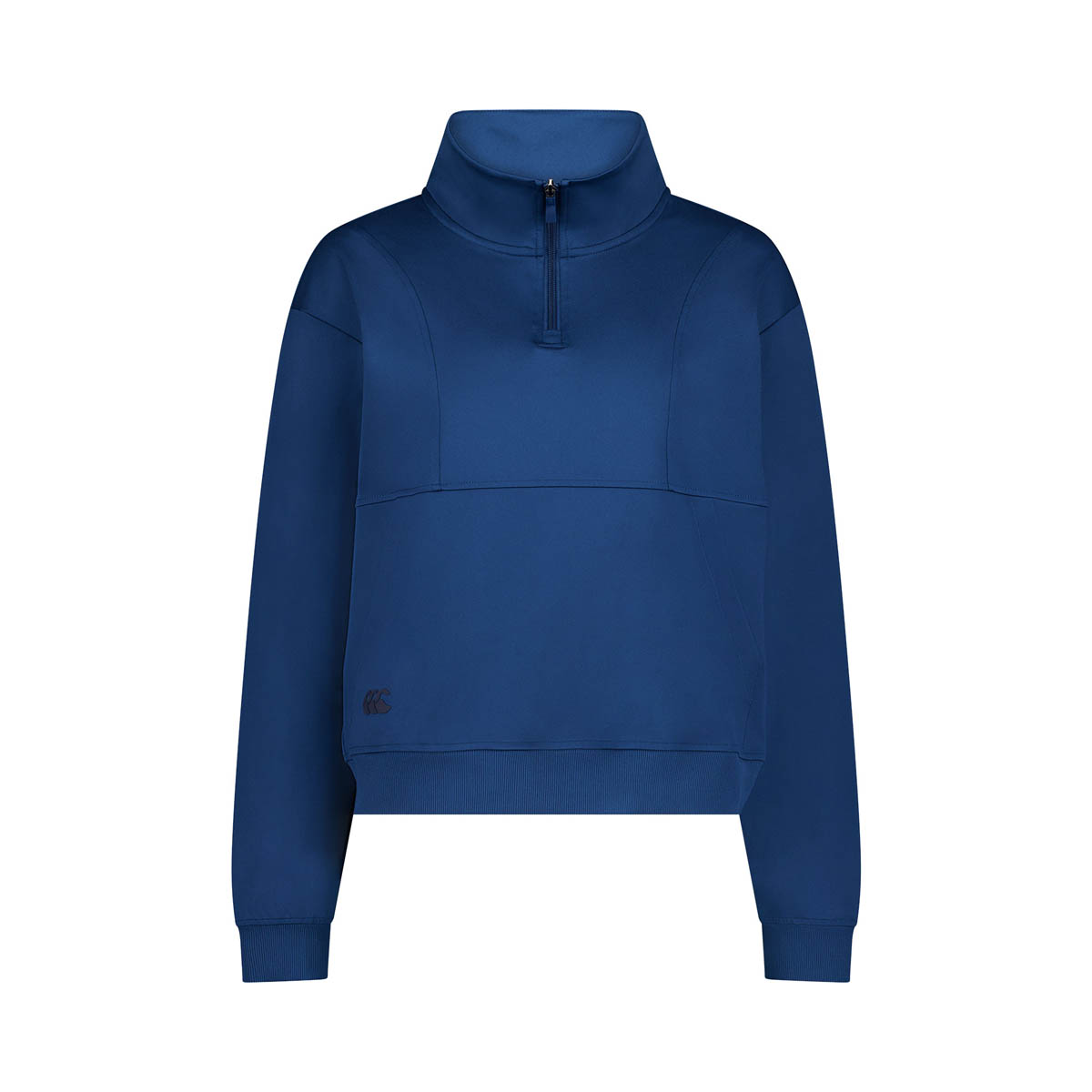 Canterbury Womens Tempo Quarter Zip Sweat Majolicia Blue - Front Canterbury Womens Tempo Quarter Zip Sweat Majolicia Blue - Front
