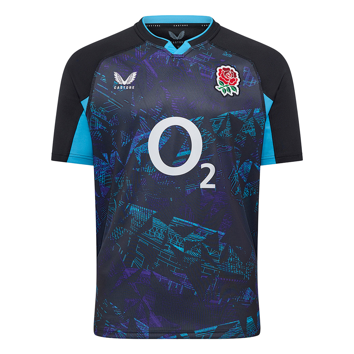 England Mens Away Rugby Shirt 25/26 Black - Front England Mens Away Rugby Shirt 25/26 Black - Front