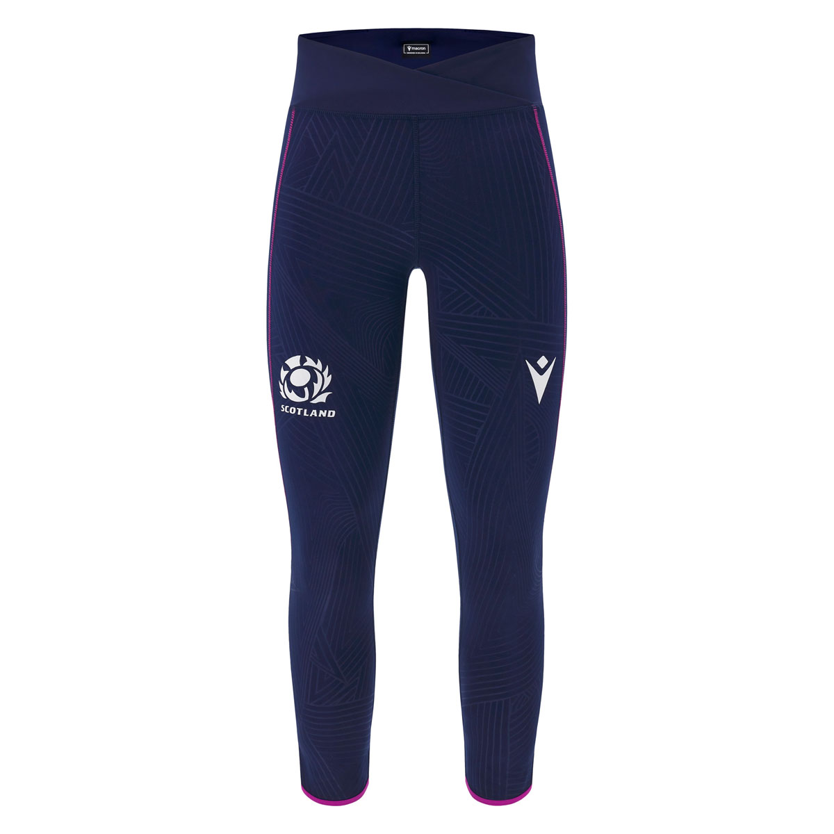 Scotland Womens Training Leggings 25/26 Navy - Front Scotland Womens Training Leggings 25/26 Navy - Front