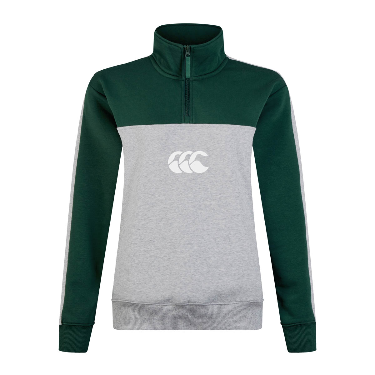 Canterbury Womens Legends Quarter Zip Classic Marl - Front Canterbury Womens Legends Quarter Zip Classic Marl - Front