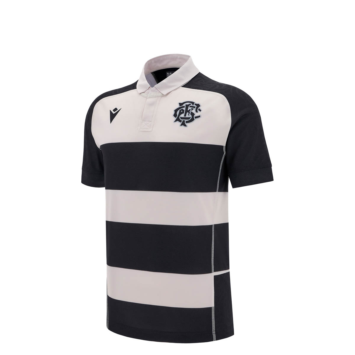 Barbarians Kids Home Poly Rugby Shirt - Short Sleeve - Front Barbarians Kids Home Poly Rugby Shirt - Short Sleeve - Front