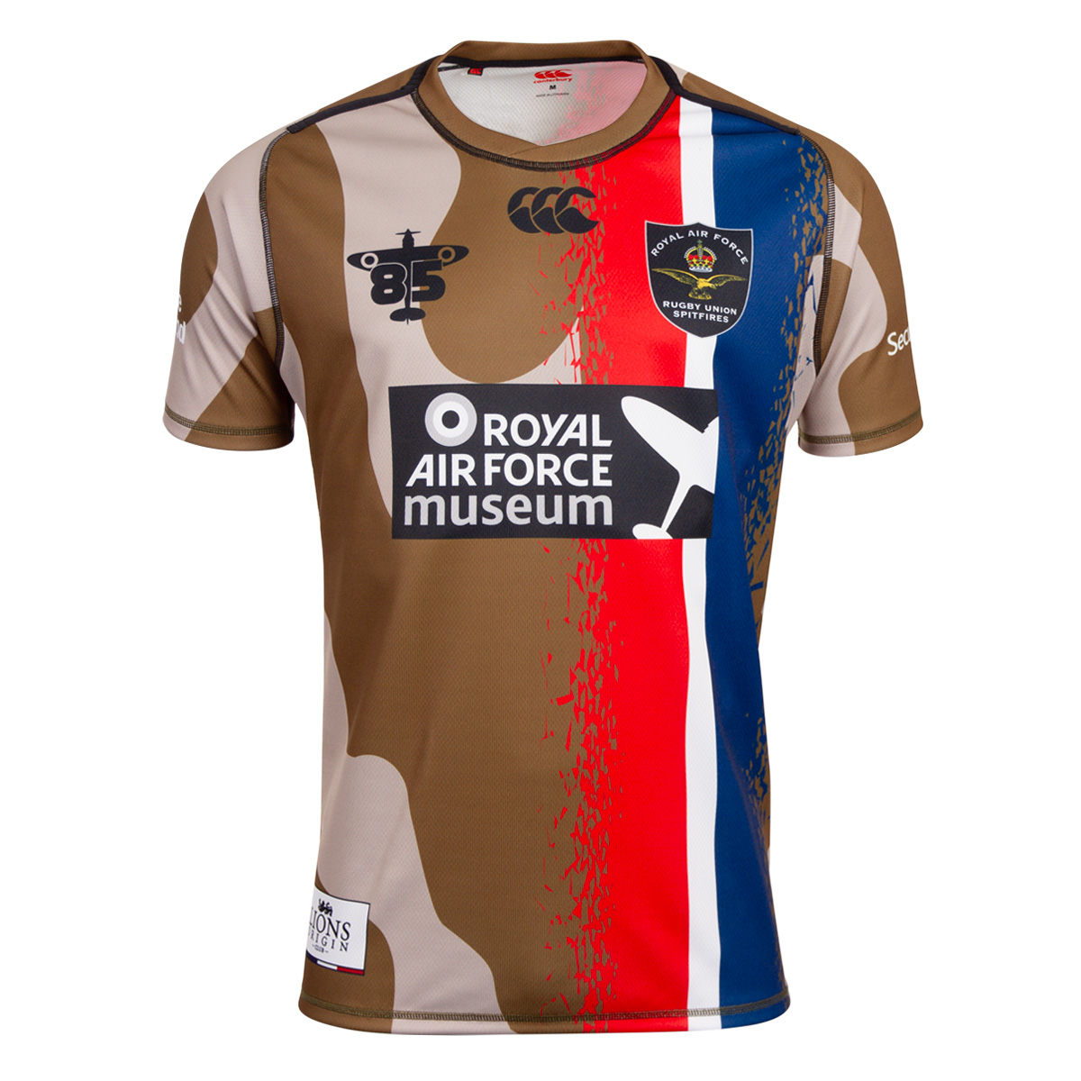 RAF Mens 7's Rugby Shirt Camo - Front RAF Mens 7's Rugby Shirt Camo - Front