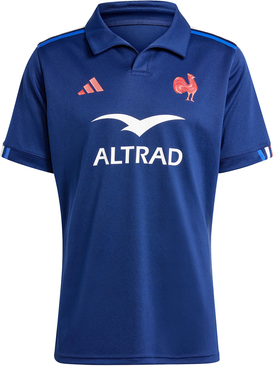 France adidas Mens Home Jersey - Dark Blue 2024 - Front France adidas Mens Home Jersey - Dark Blue 2024 - Front
