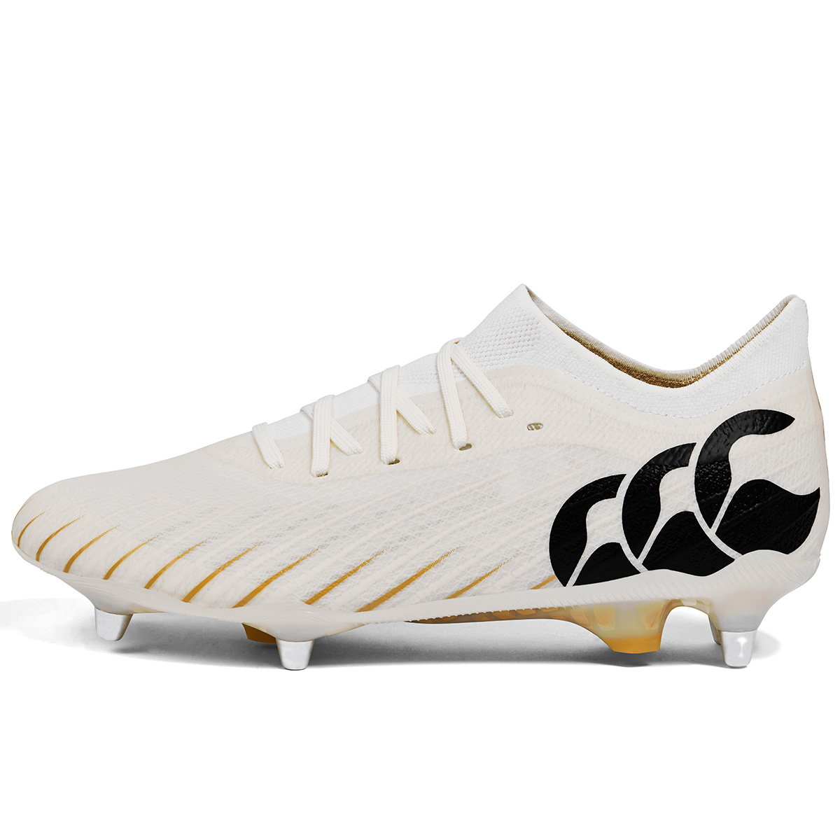 Canterbury Adults Speed Falcon Elite Soft Ground Rugby Boots - White - Outstep Canterbury Adults Speed Falcon Elite Soft Ground Rugby Boots - White - Outstep