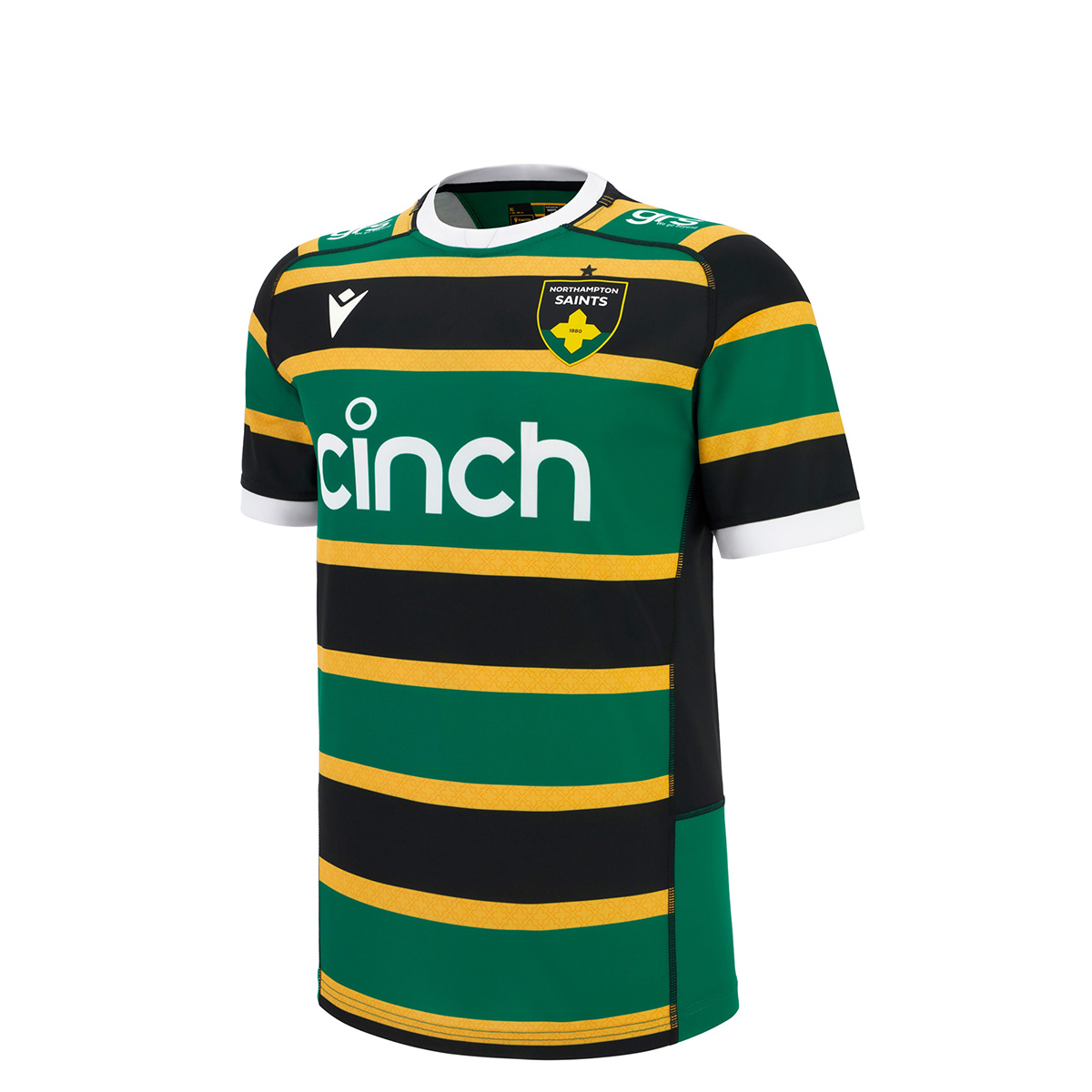 Northampton Saints Kids Home Rugby Shirt 25/26 - Front Northampton Saints Kids Home Rugby Shirt 25/26 - Front