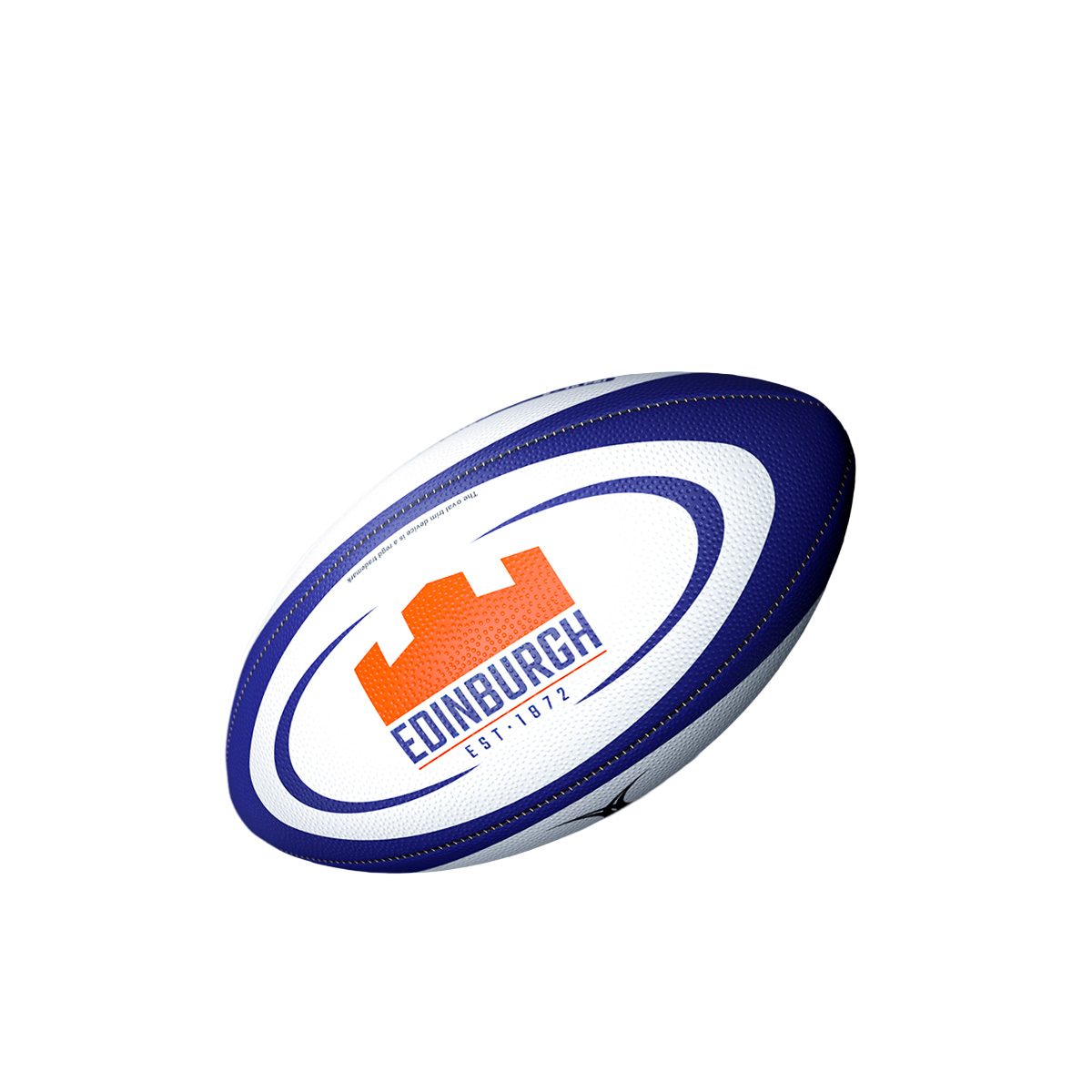 Gilbert Edinburgh Replica Rugby Ball Midi - Front