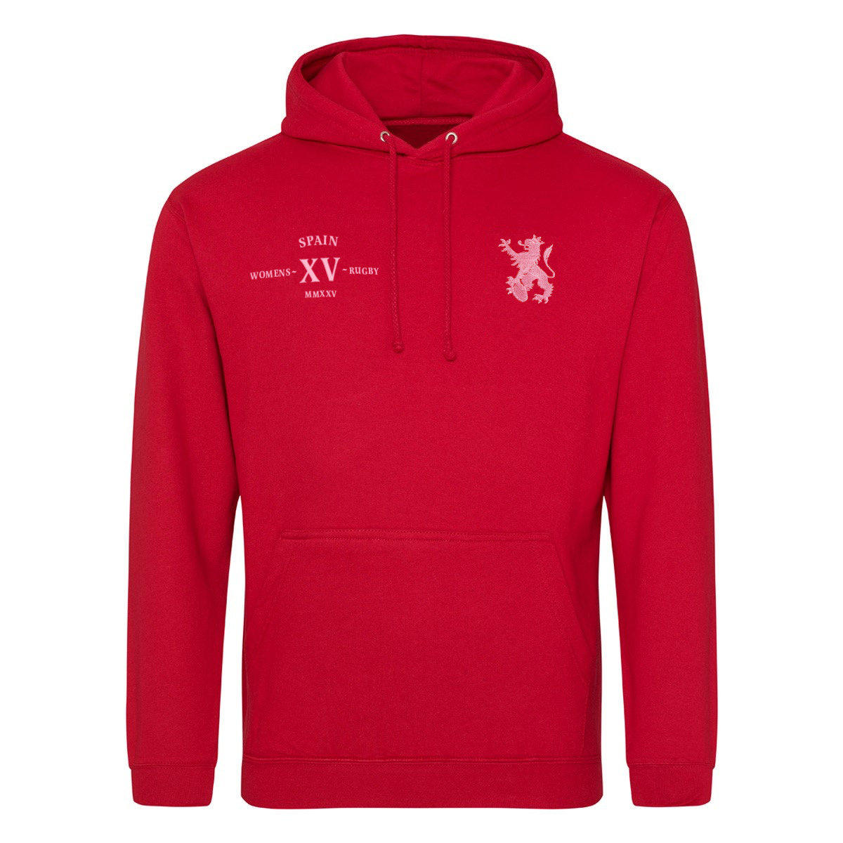 Womens World Cup Spain Adults Classic Hoodie Red - Front Womens World Cup Spain Adults Classic Hoodie Red - Front