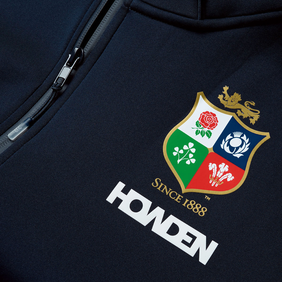 British and Irish Lions Mens Everest Hoody Navy - Lions Crest