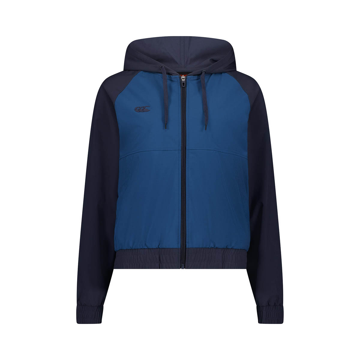 Canterbury Womens Tempo Full Zip Hooded Jacket India Ink - Front Canterbury Womens Tempo Full Zip Hooded Jacket India Ink - Front