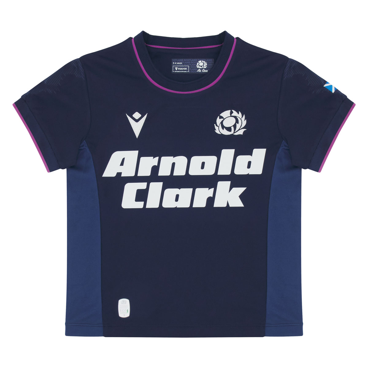 Scotland Infant Home Rugby Shirt 25/26 Navy - Front Scotland Infant Home Rugby Shirt 25/26 Navy - Front