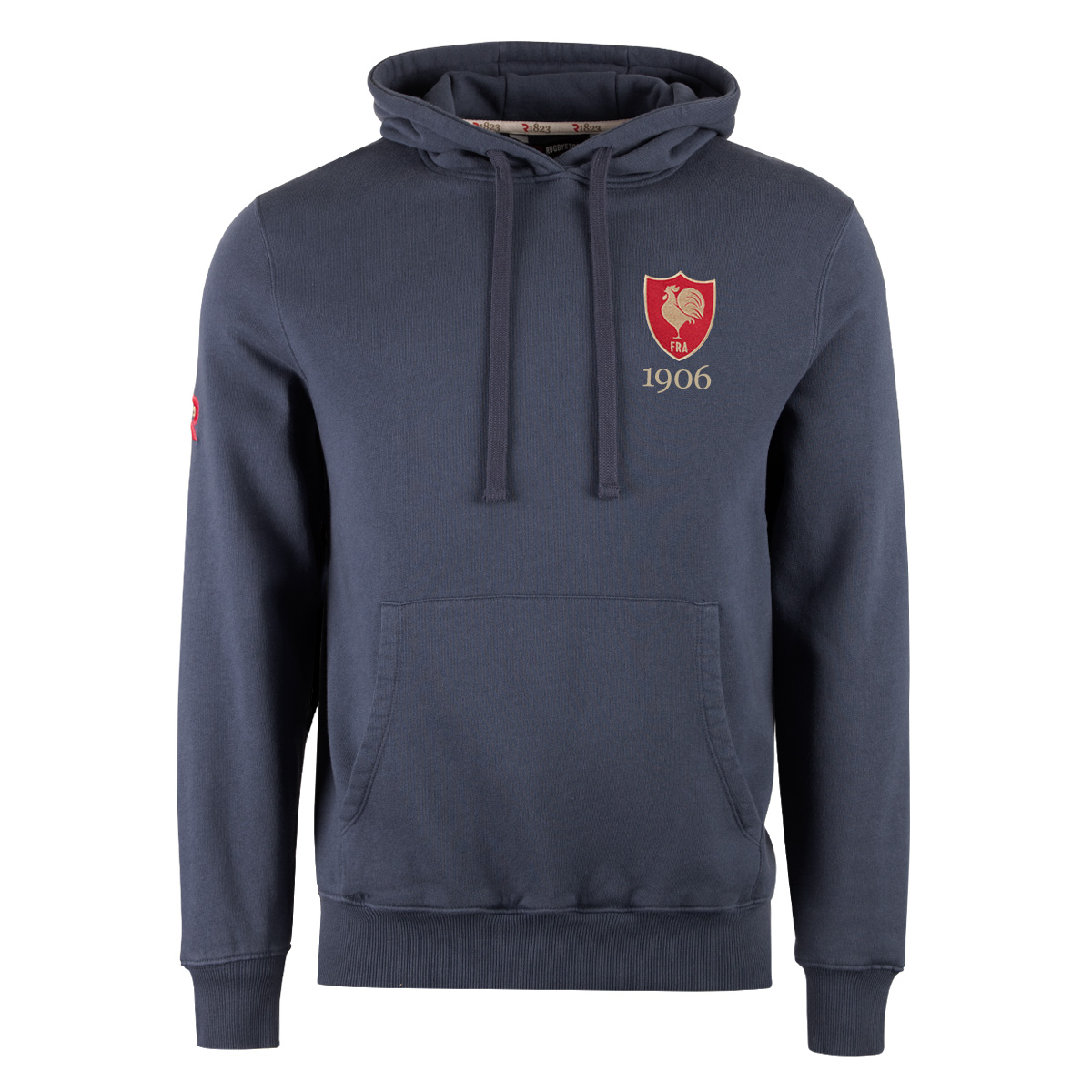 R1823 France 1906 Hoodie - Petrol Blue R1823 France 1906 Hoodie - Petrol Blue