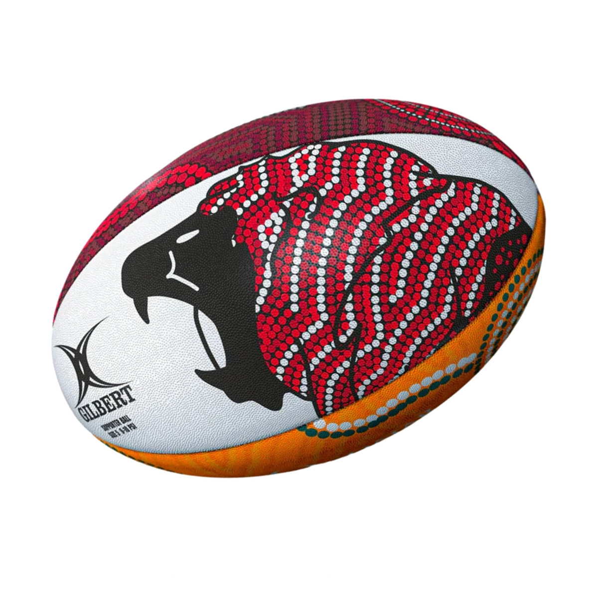 Gilbert British & Irish Lions Supporters Rugby Ball - Lions Head Gilbert British & Irish Lions Supporters Rugby Ball - Lions Head