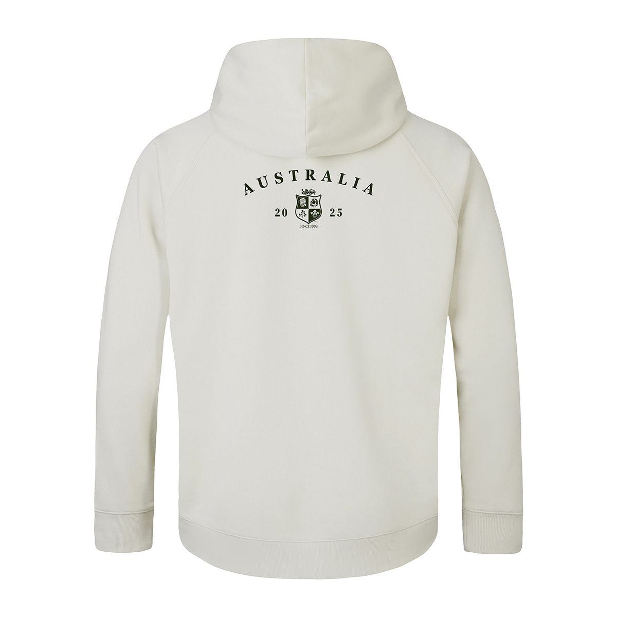 Limited Edition British and Irish Lions Outback Mens Fleece Hoody Natural - Back Limited Edition British and Irish Lions Outback Mens Fleece Hoody Natural - Back