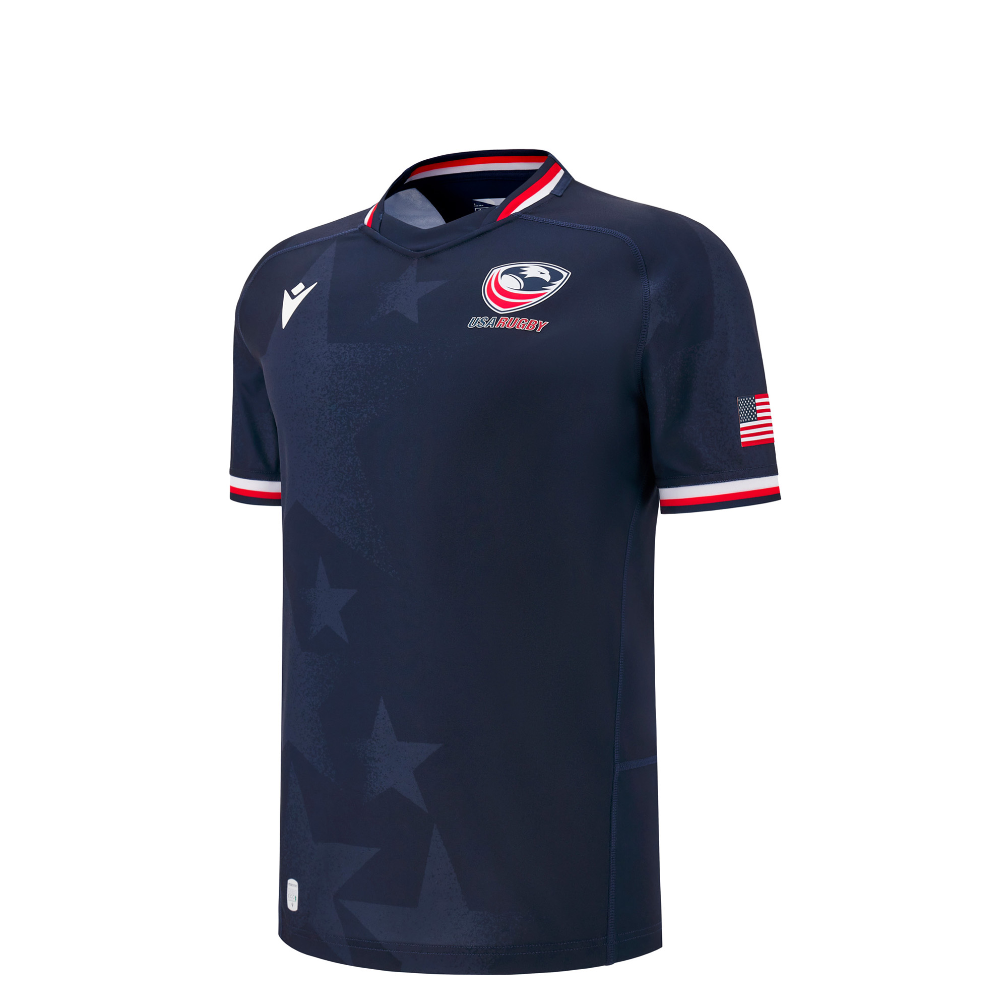 USA Junior Home Rugby Shirt Short Sleeve 25/26 - Front USA Junior Home Rugby Shirt Short Sleeve 25/26 - Front