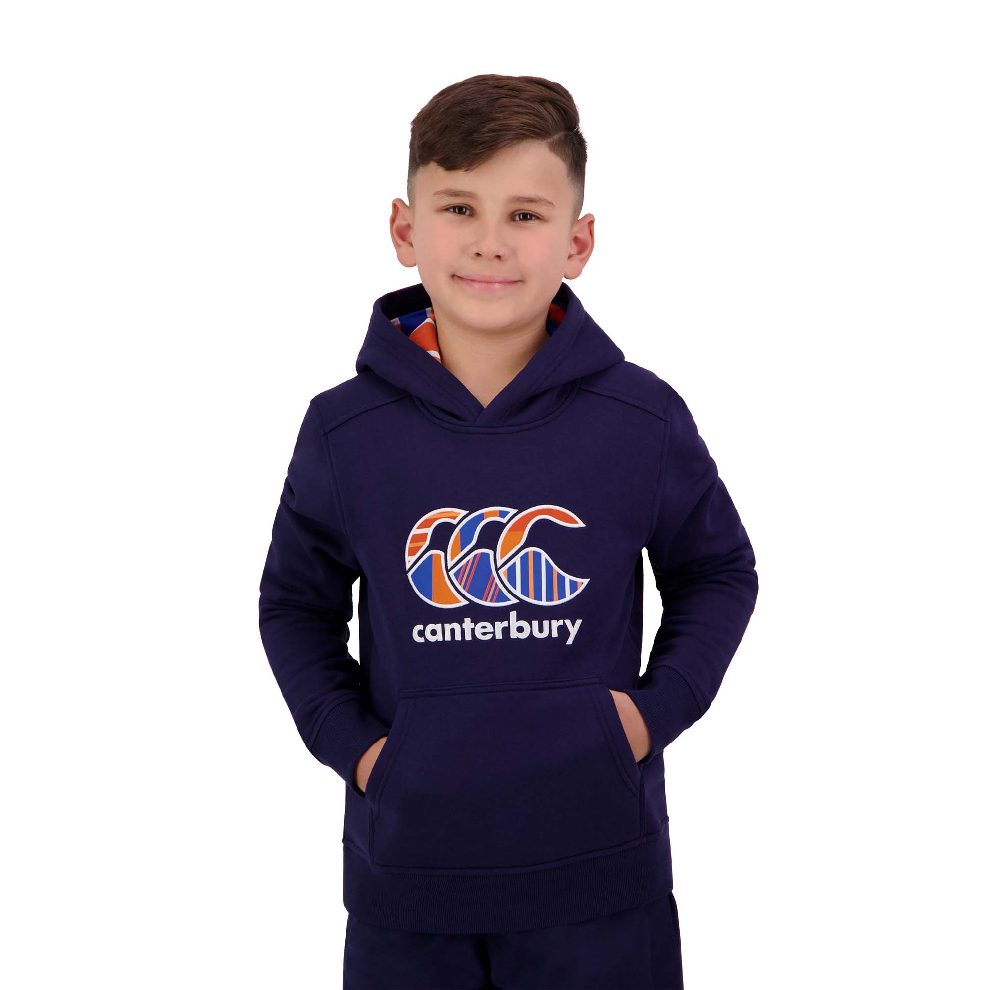 Canterbury Kids Uglies Hoodie - Navy Front Canterbury Kids Uglies Hoodie - Navy Front