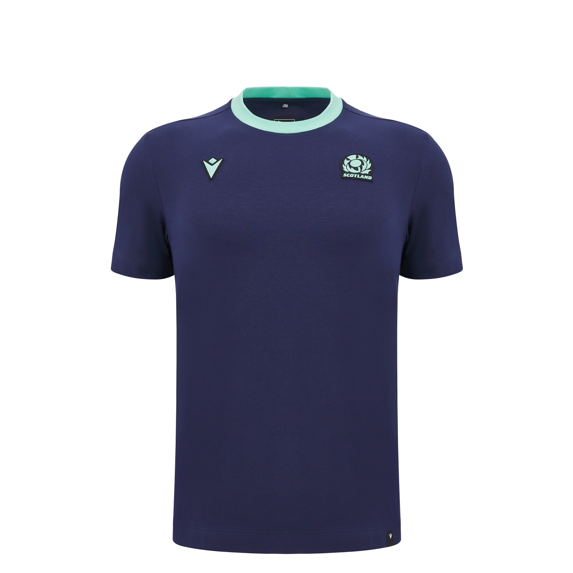 Scotland Junior Travel Cotton T-Shirt - Navy - 2025 - Front Scotland Junior Travel Cotton T-Shirt - Navy - 2025 - Front