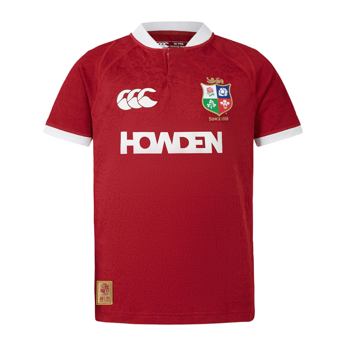 British and Irish Lions Junior Rugby Shirt Red - Front British and Irish Lions Junior Rugby Shirt Red - Front