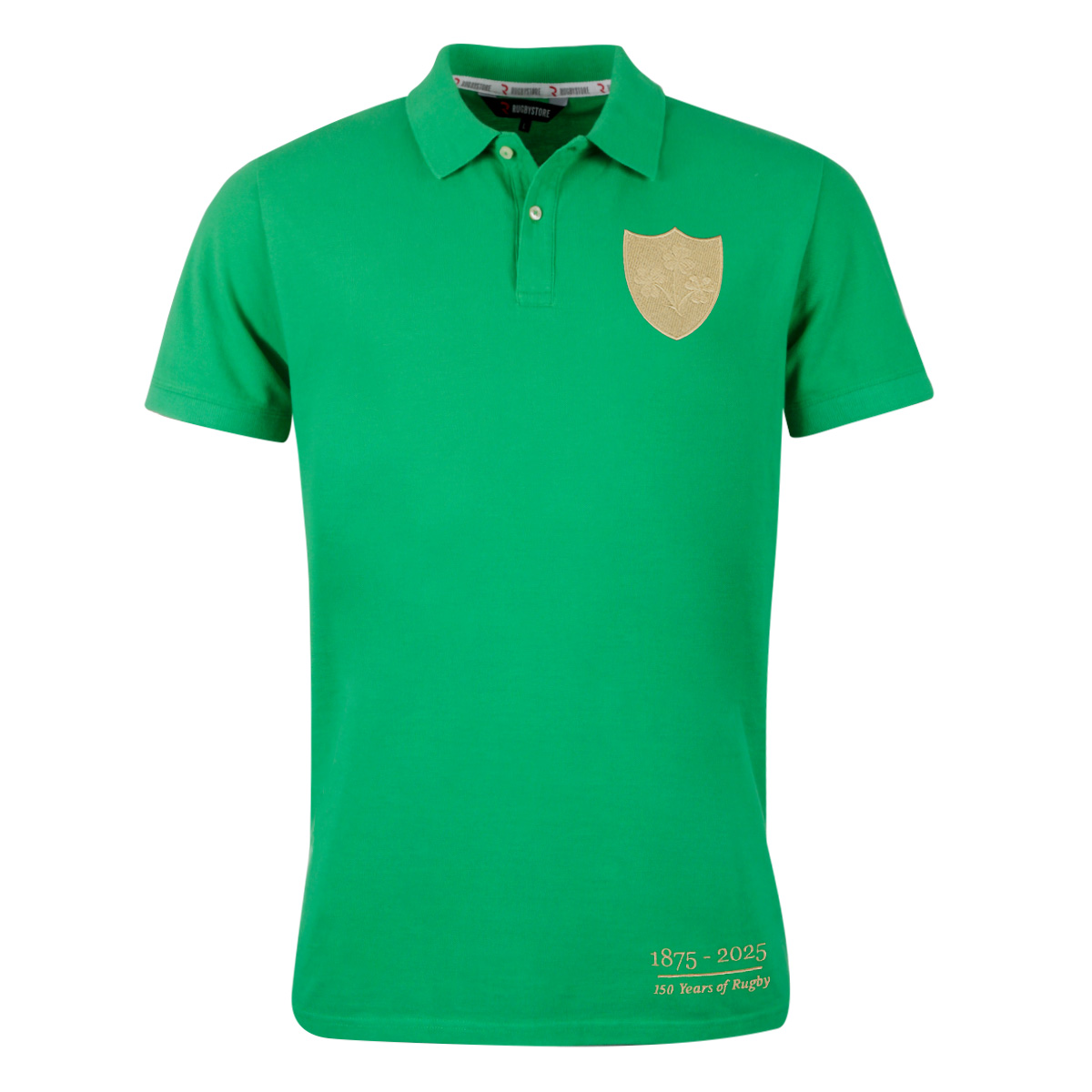 R1823 Ireland 150 Years Polo Shirt Emerald Green - Front R1823 Ireland 150 Years Polo Shirt Emerald Green - Front