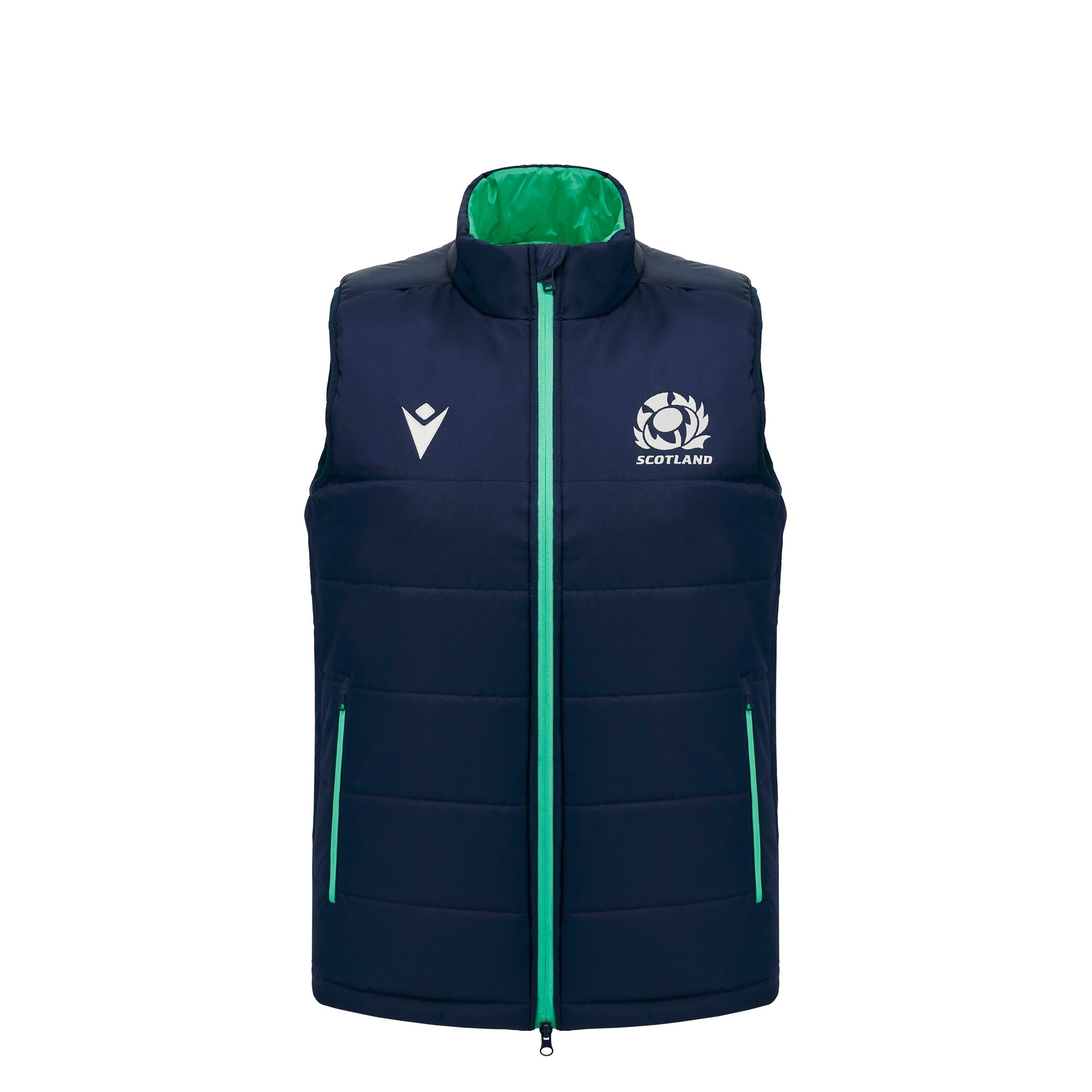 Scotland Junior Padded Gilet - 2025 - Front Scotland Junior Padded Gilet - 2025 - Front