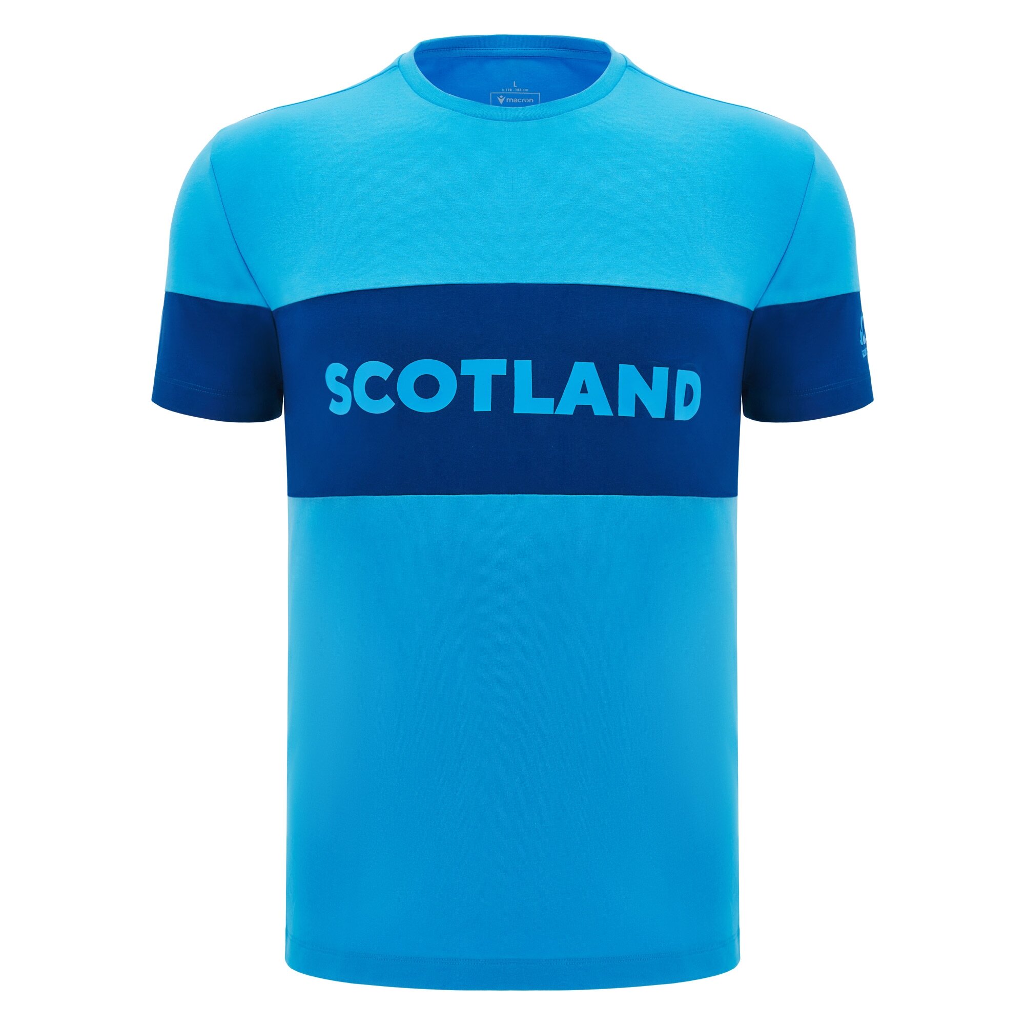 Scotland Mens Cotton T-Shirt - Sky Blue - 2025 - Front Scotland Mens Cotton T-Shirt - Sky Blue - 2025 - Front