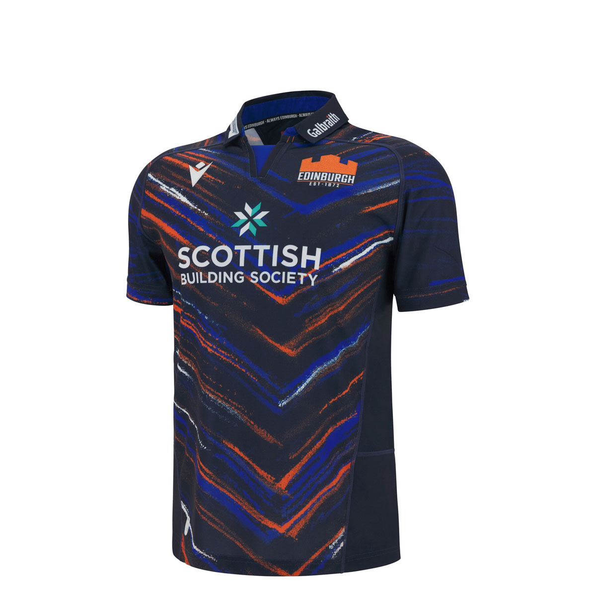 Edinburgh Kids Home Rugby Shirt 25/26 Navy - Front View