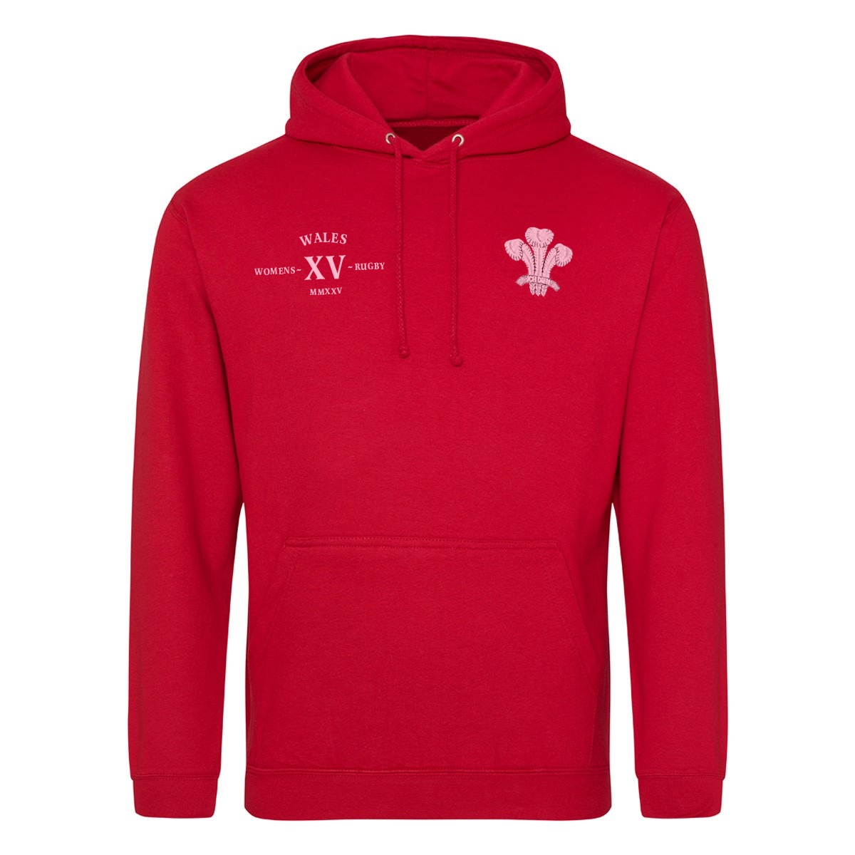 Womens World Cup Wales Mens Classic Hoodie Red - Front Womens World Cup Wales Mens Classic Hoodie Red - Front