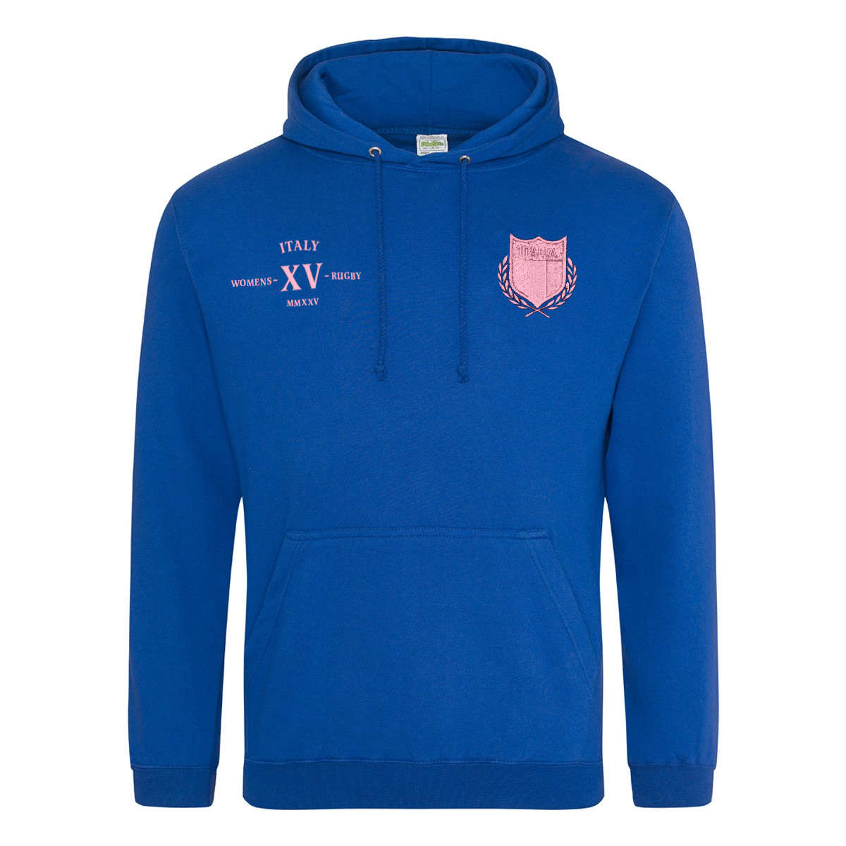 Womens World Cup Italy Adults Classic Hoodie Royal - Front Womens World Cup Italy Adults Classic Hoodie Royal - Front