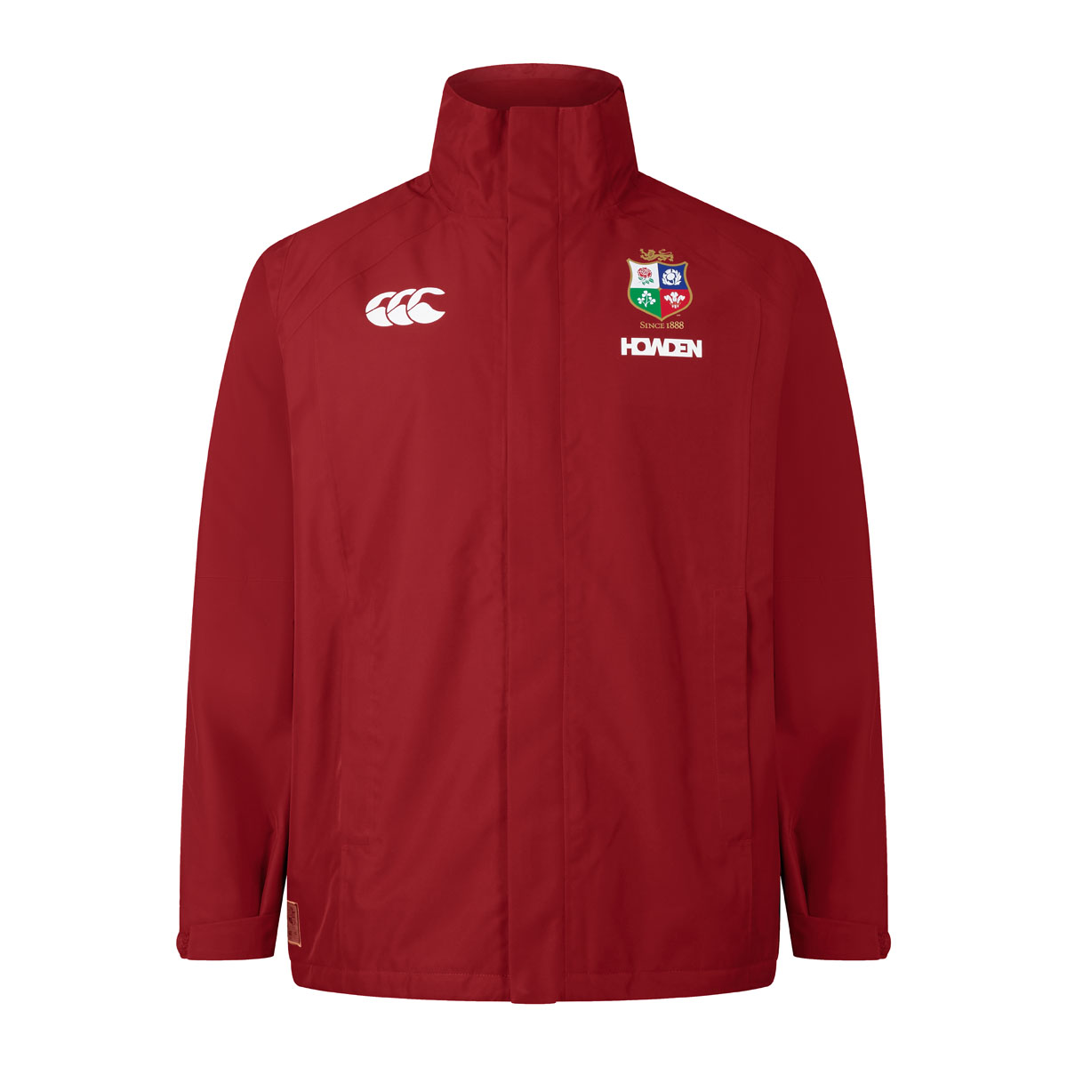 British and Irish Lions Mens Waterproof Jacket - Front British and Irish Lions Mens Waterproof Jacket - Front