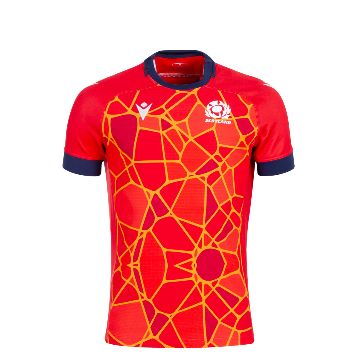 Scotland Junior Rugby Training Jersey - Red - 2025 Front Scotland Junior Rugby Training Jersey - Red - 2025 Front
