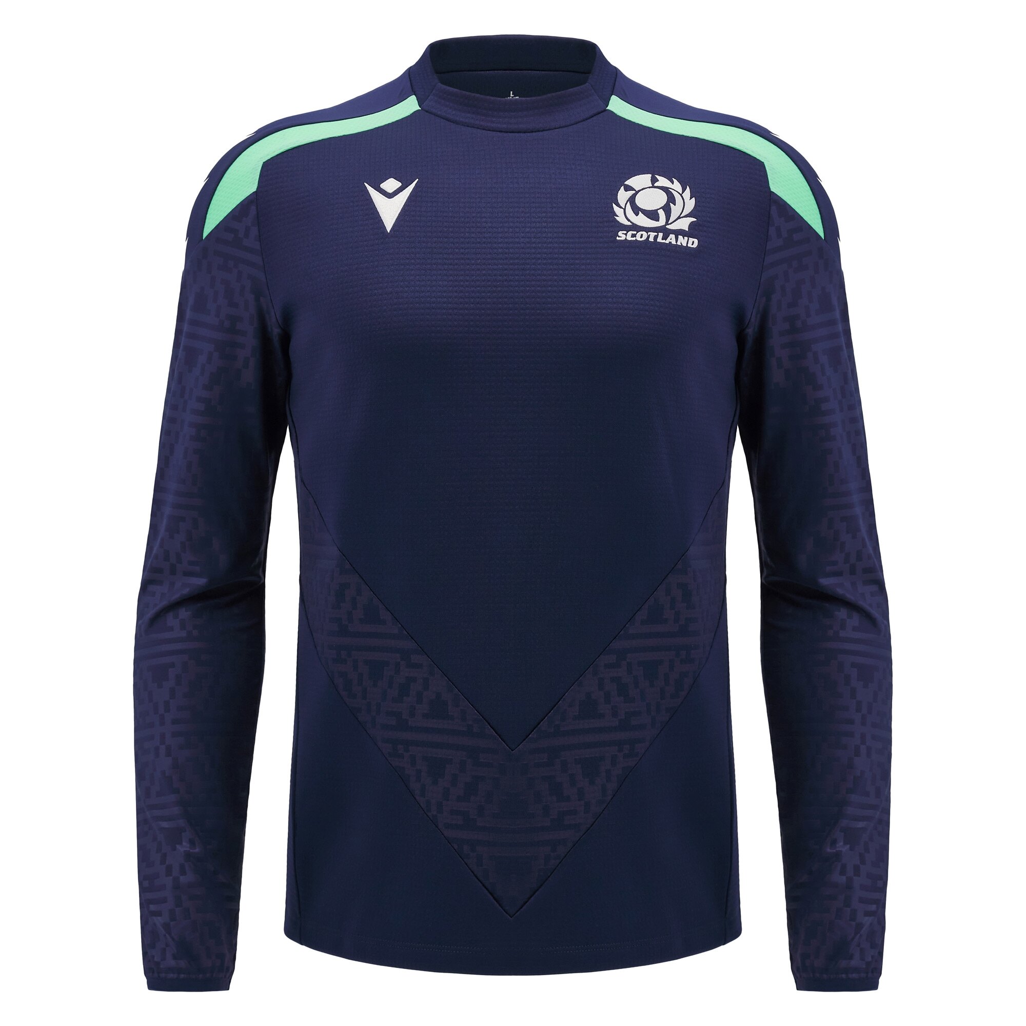 Scotland Mens Round Neck Training Top - 2025 - Front Scotland Mens Round Neck Training Top - 2025 - Front