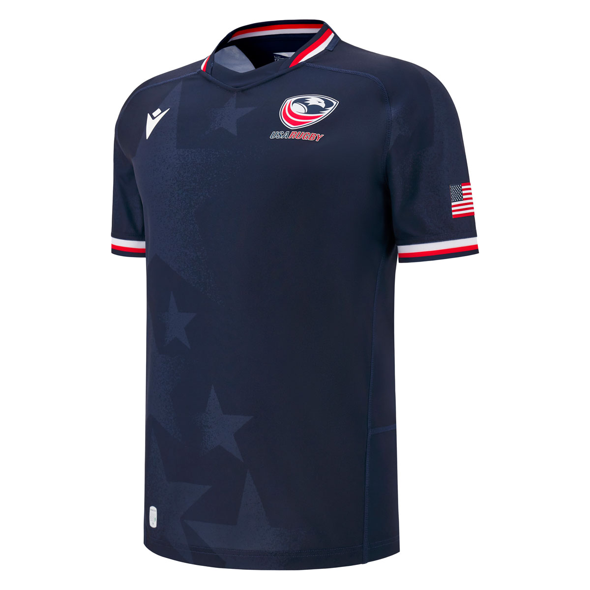 USA Mens Home Rugby Shirt Short Sleeve 2025 - Front USA Mens Home Rugby Shirt Short Sleeve 2025 - Front