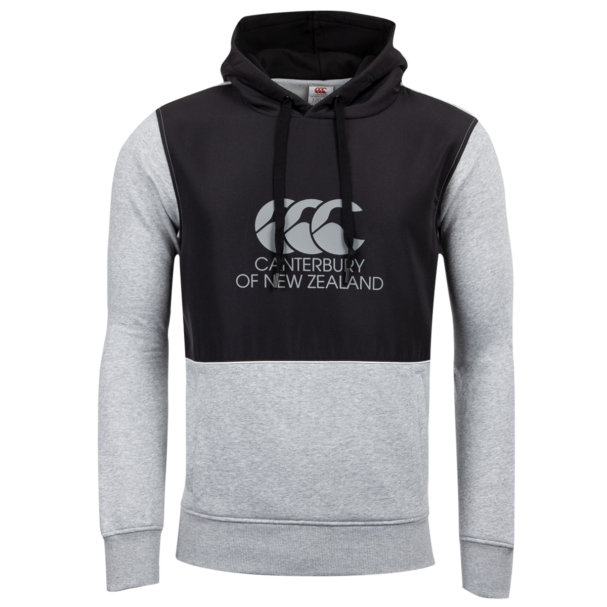 Canterbury Mens Legends Panel Hoodie Black - Front Canterbury Mens Legends Panel Hoodie Black - Front