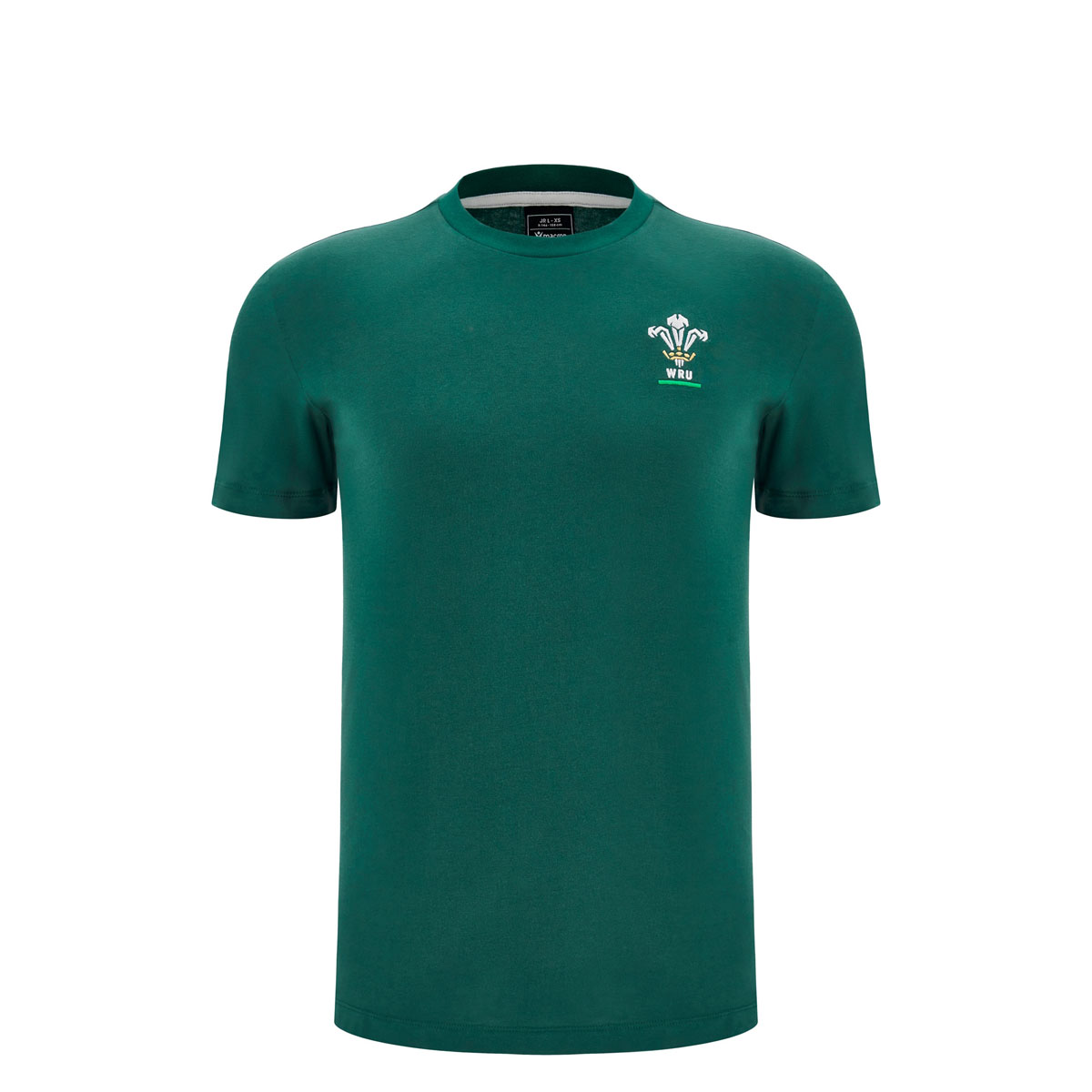 Wales Junior Cotton Fanline T-Shirt 25/26 Green - Front