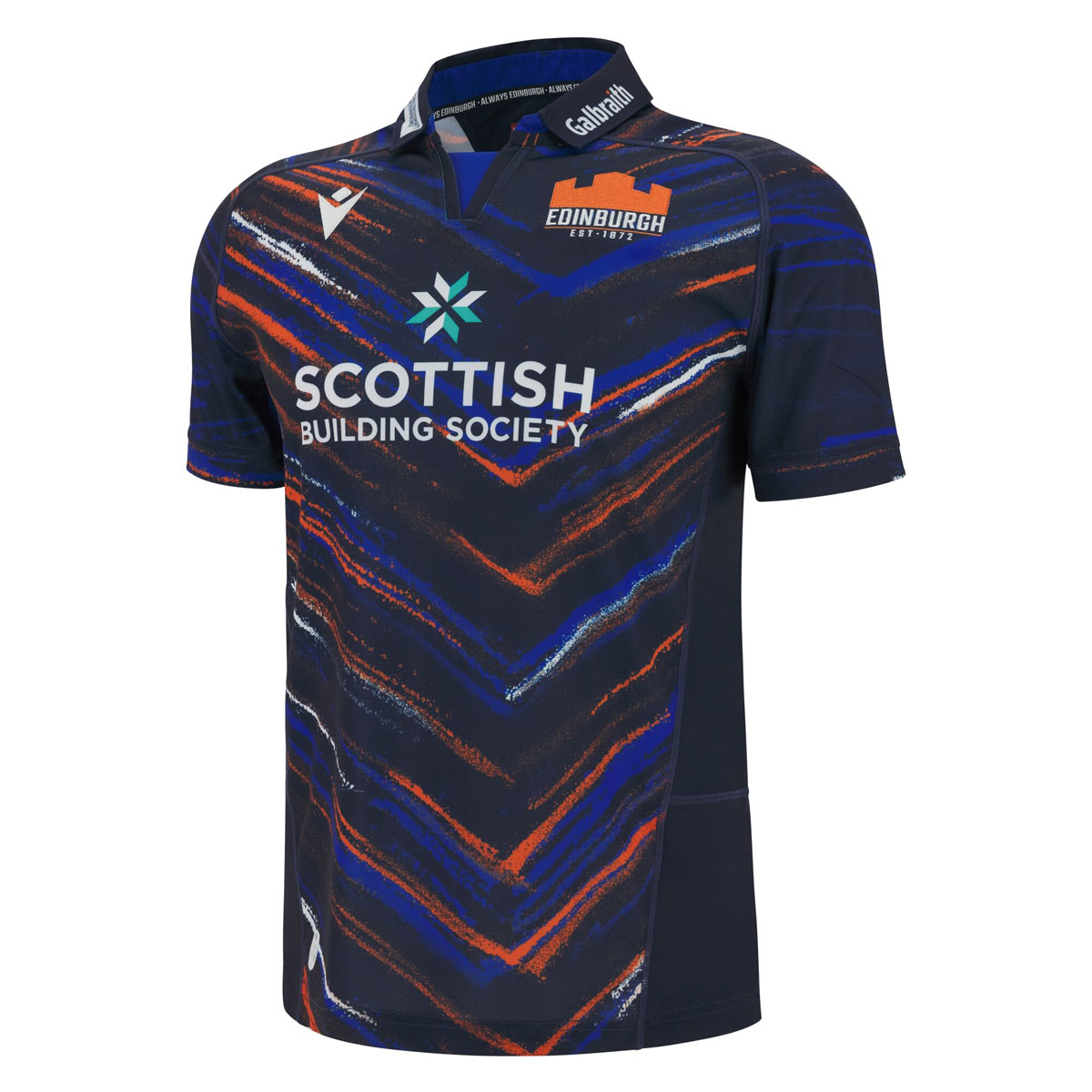 Edinburgh Mens Home Rugby Shirt 25/26 Navy - Front View