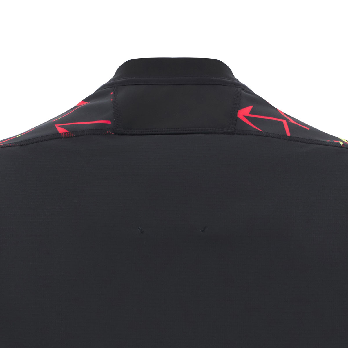 Wales Junior Training Rugby Shirt 25/26 Black - Collar