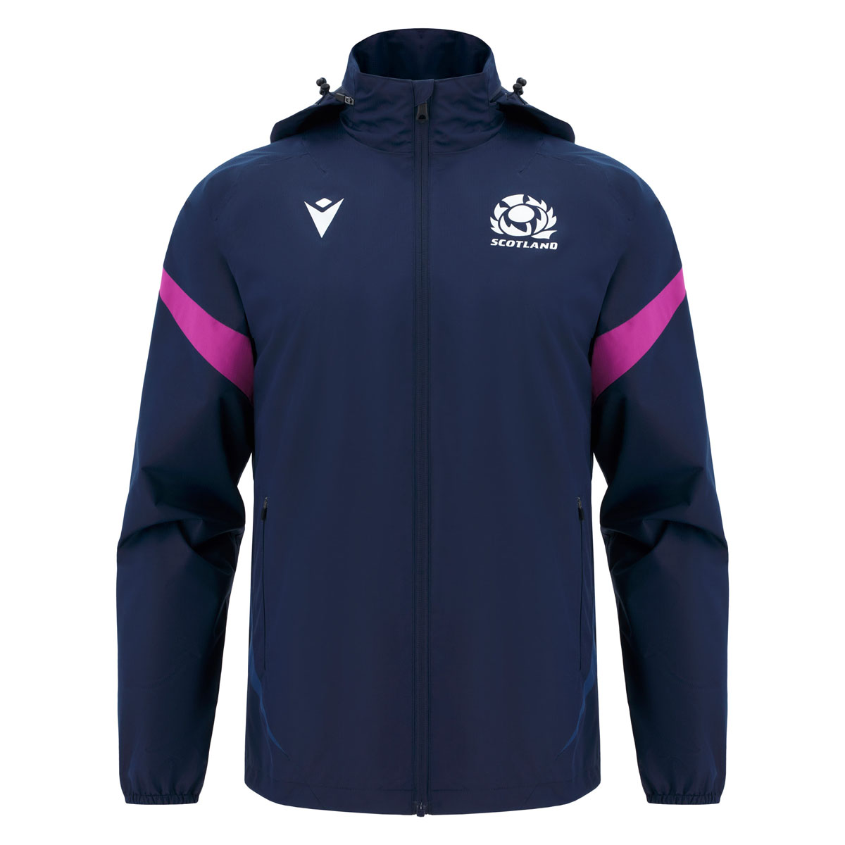 Scotland Mens Waterproof Jacket 25/26 Navy - Front Scotland Mens Waterproof Jacket 25/26 Navy - Front